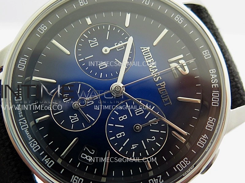Code 11.59 Chrono 26393 SS APSF 1:1 Best Edition Blue Ombre Dial On Black Nylon Strap Super Clone SA4401